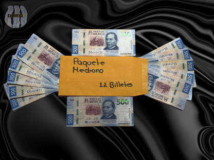 PAQUETE MEDIANO 12 BILLETES